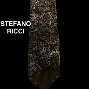 Stefano Ricci Necktie Silk Brown